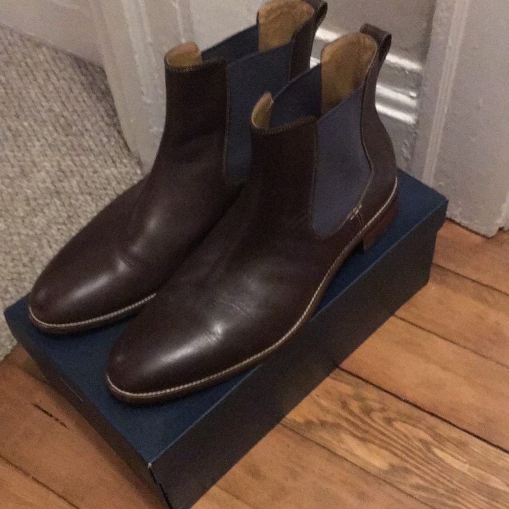 Cole Haan Brown & Grey Boots